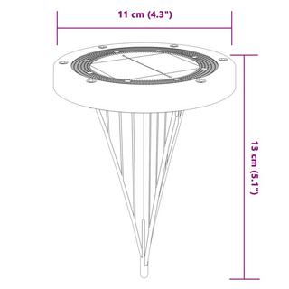 VidaXL Lampe solaire au sol  