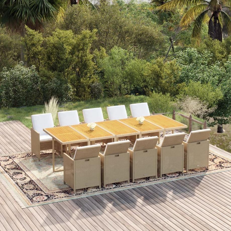 VidaXL set da pranzo per giardino  