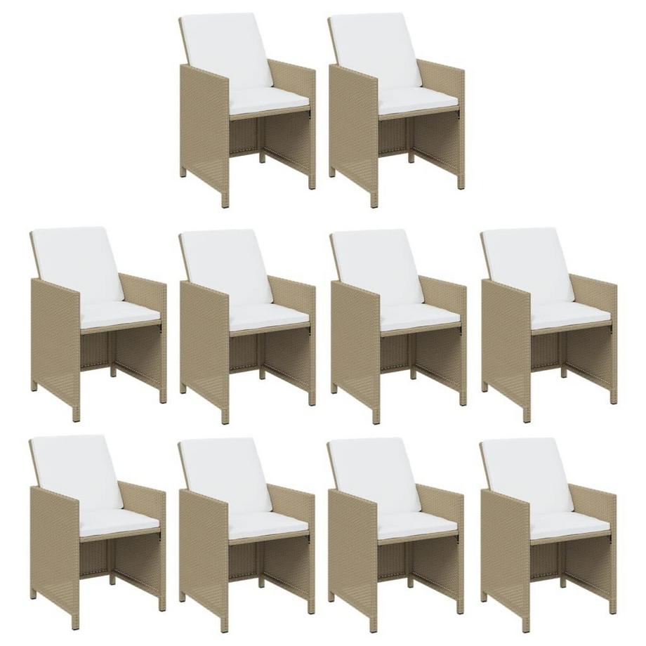 VidaXL set da pranzo per giardino  