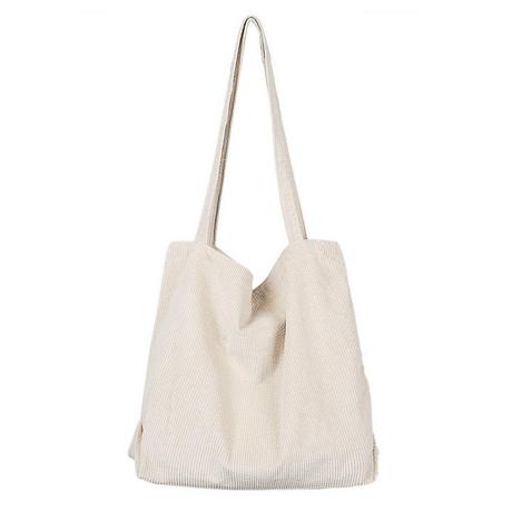Only-bags.store Große Kapazität Cord Umhängetasche Retro Handtasche  