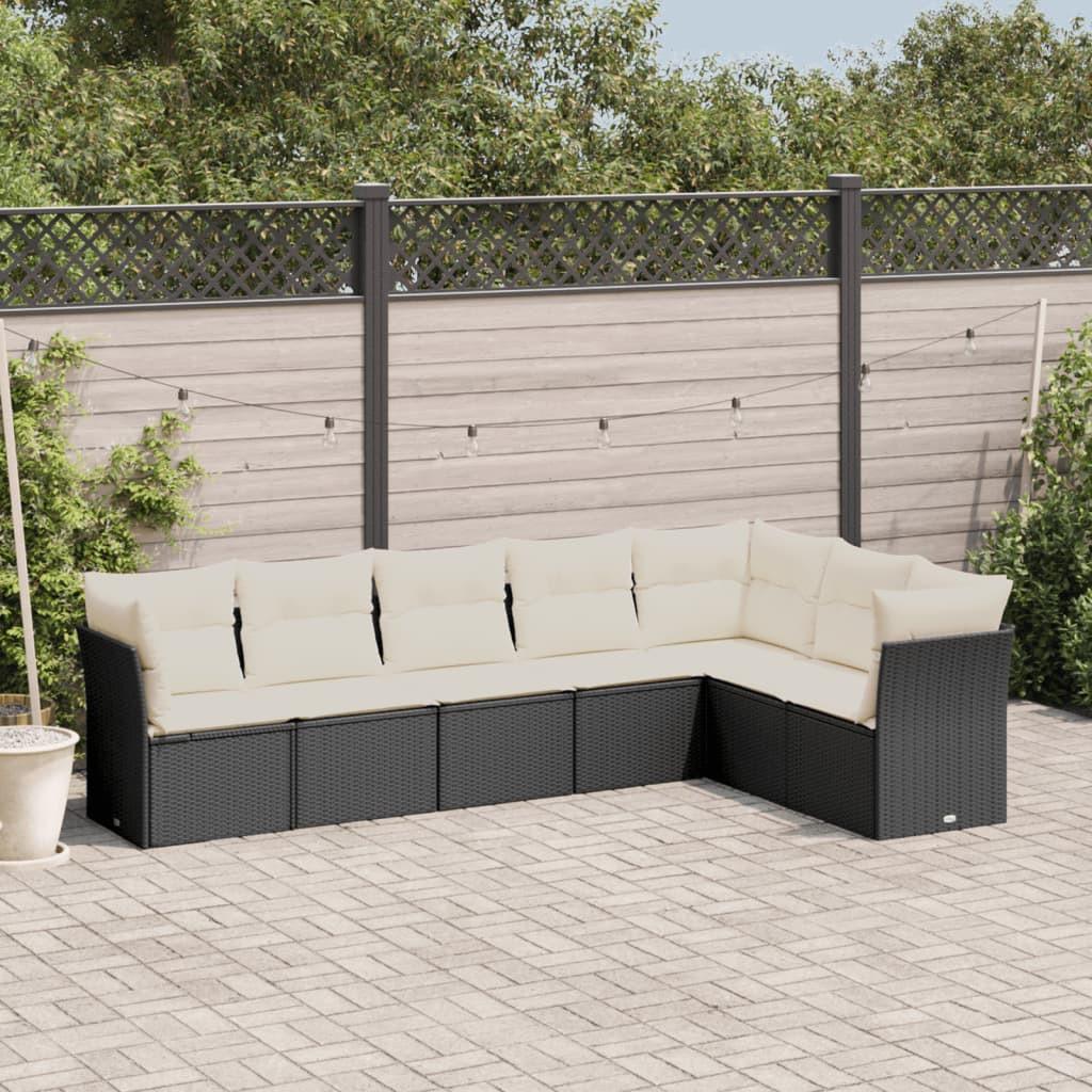 VidaXL set divano da giardino Polirattan  