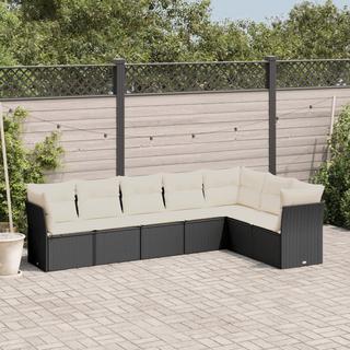 VidaXL Ensemble de canapés de jardin rotin synthétique  