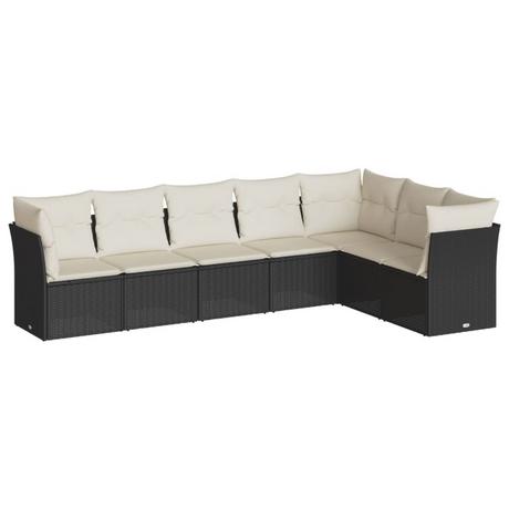 VidaXL set divano da giardino Polirattan  