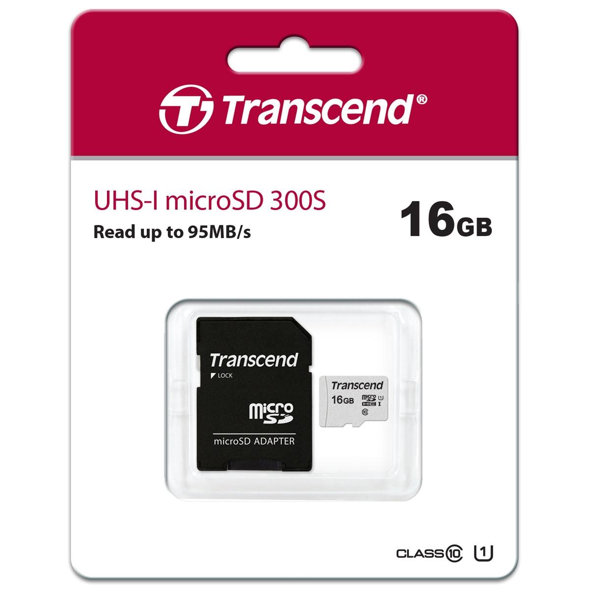 Transcend  microSDHC 16 GB U1 (R95/W10) 