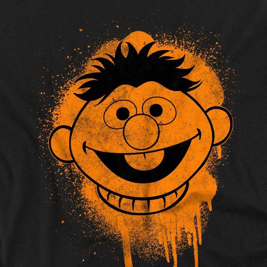 Sesame Street T-Shirt Manches Longues Spray Face  