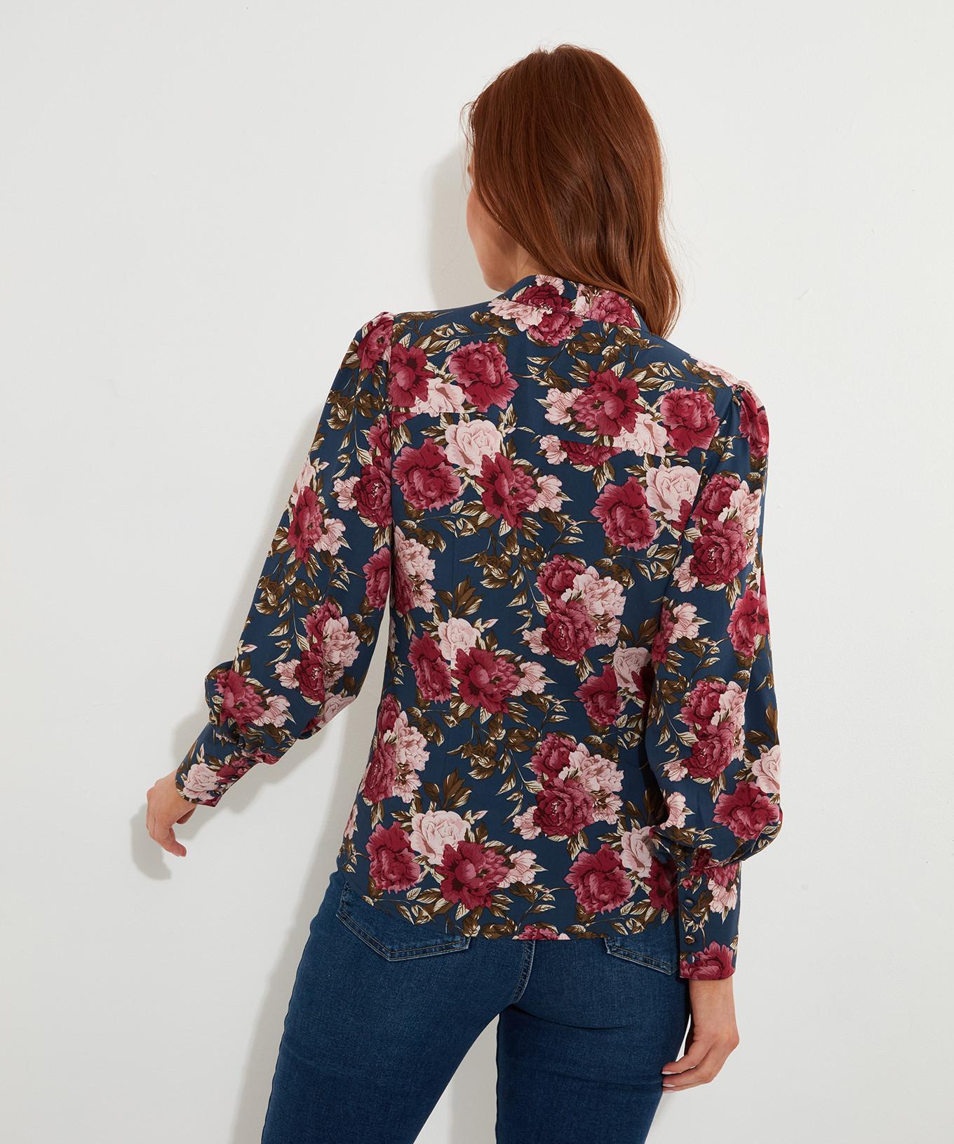 Joe Browns  Statement-Bluse mit Blumenmuster und Schmetterlingsbogen 