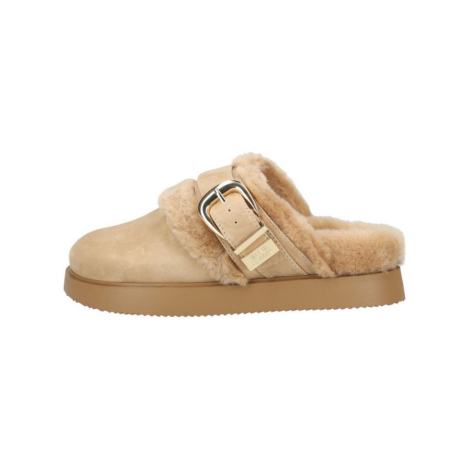 STEVE MADDEN Hausschuh mit Kunstfell und Schnalle  