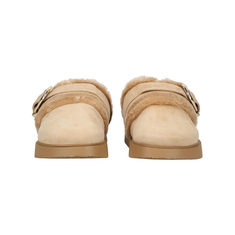 STEVE MADDEN Hausschuh mit Kunstfell und Schnalle  