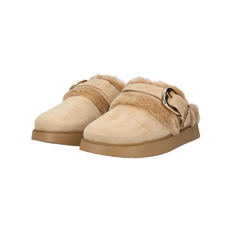STEVE MADDEN Hausschuh mit Kunstfell und Schnalle  