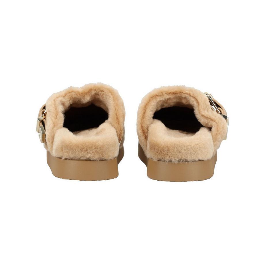 STEVE MADDEN Hausschuh mit Kunstfell und Schnalle  