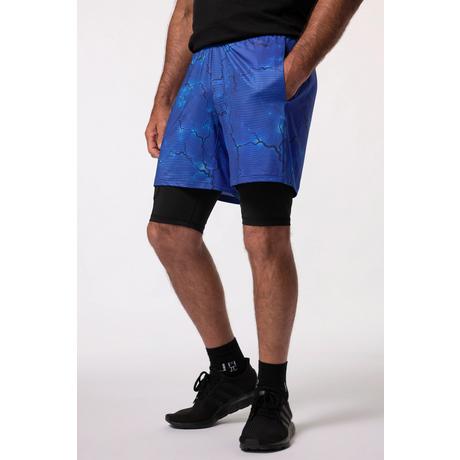 JP1880 Iron Anvil QuickDry Alloverprint Fitness Bermudashorts  