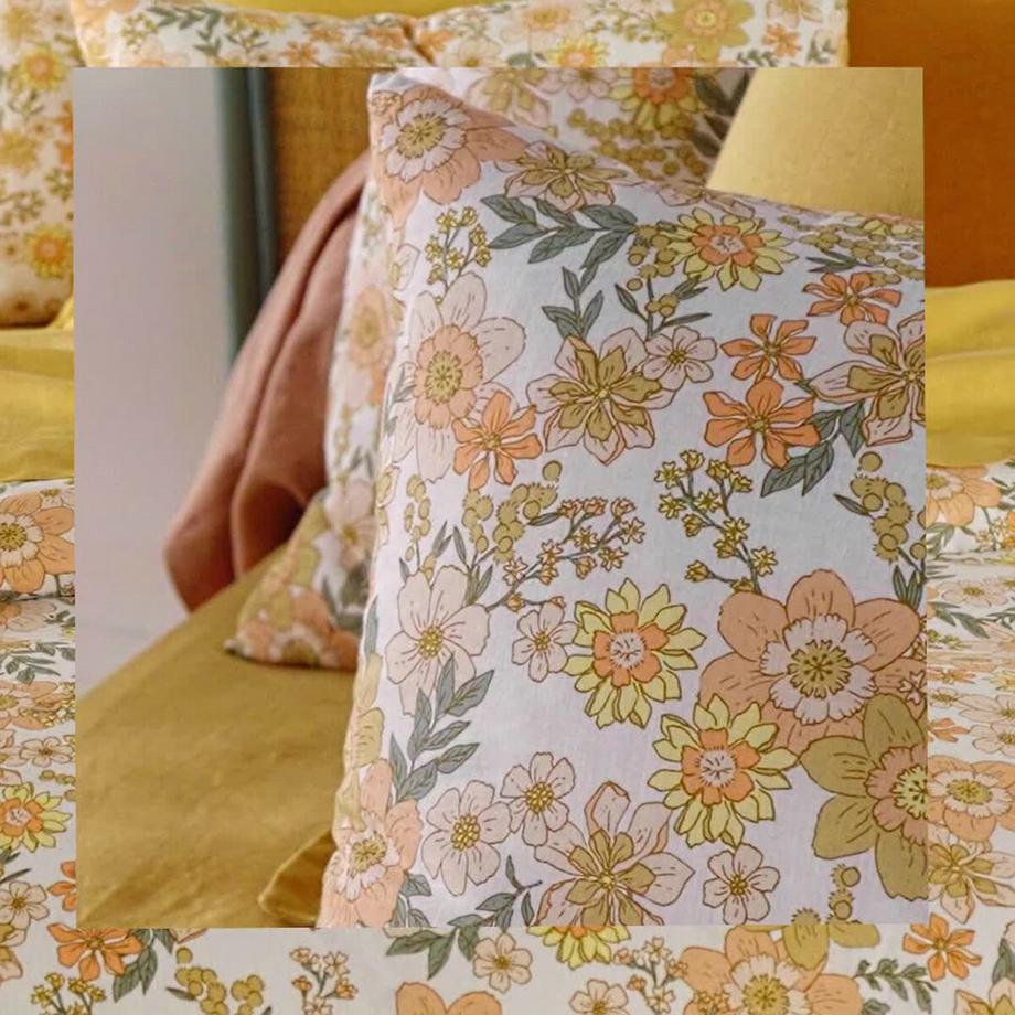 La Redoute Intérieurs Rosemary Drap Plat Fleuri  