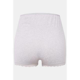 Ulla Popken Bellieva Bermuda Gainant Empiècement Ventre Dentelle Ourlet  