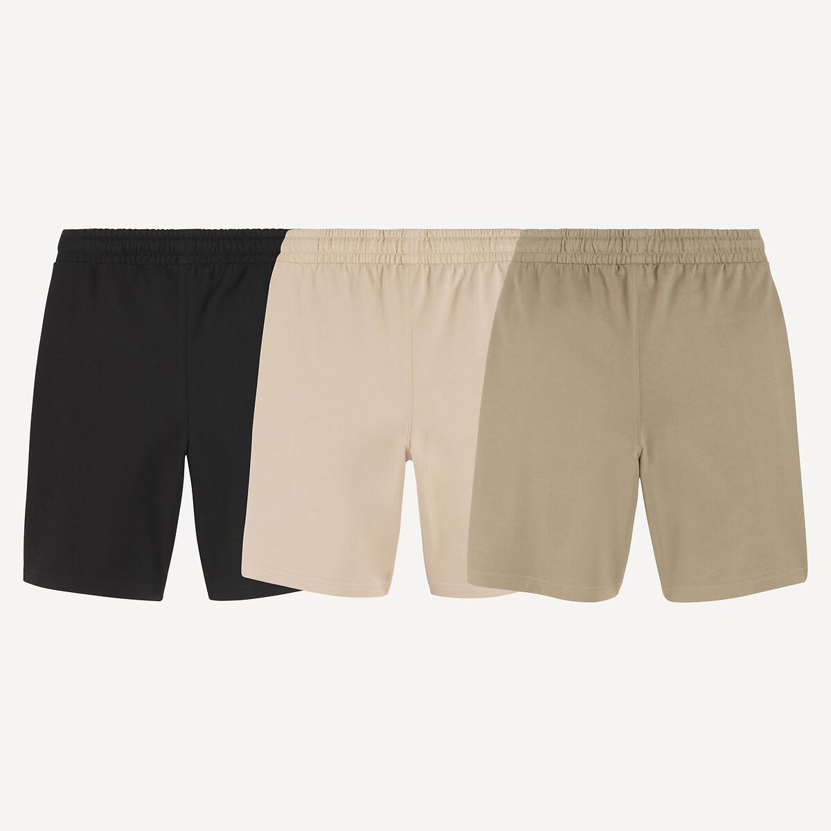 La Redoute Collections  Lot de 3 bermudas en molleton 