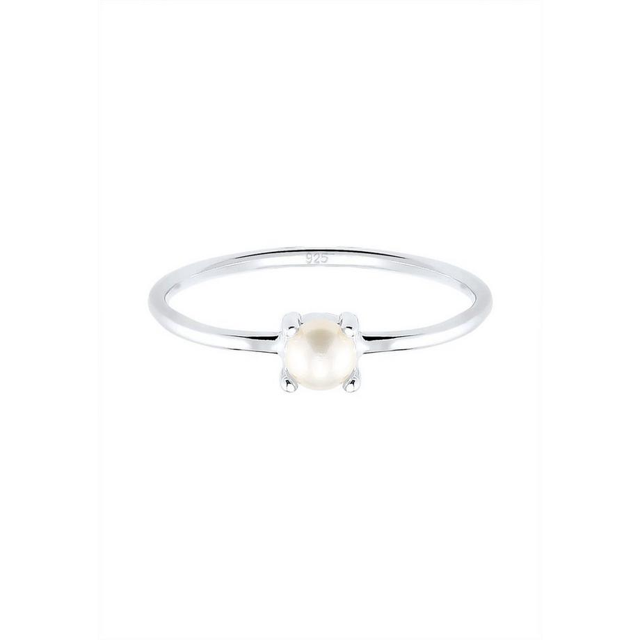 Elli  Bague Femmes Solitaire Avec Perle D'eau Douce 