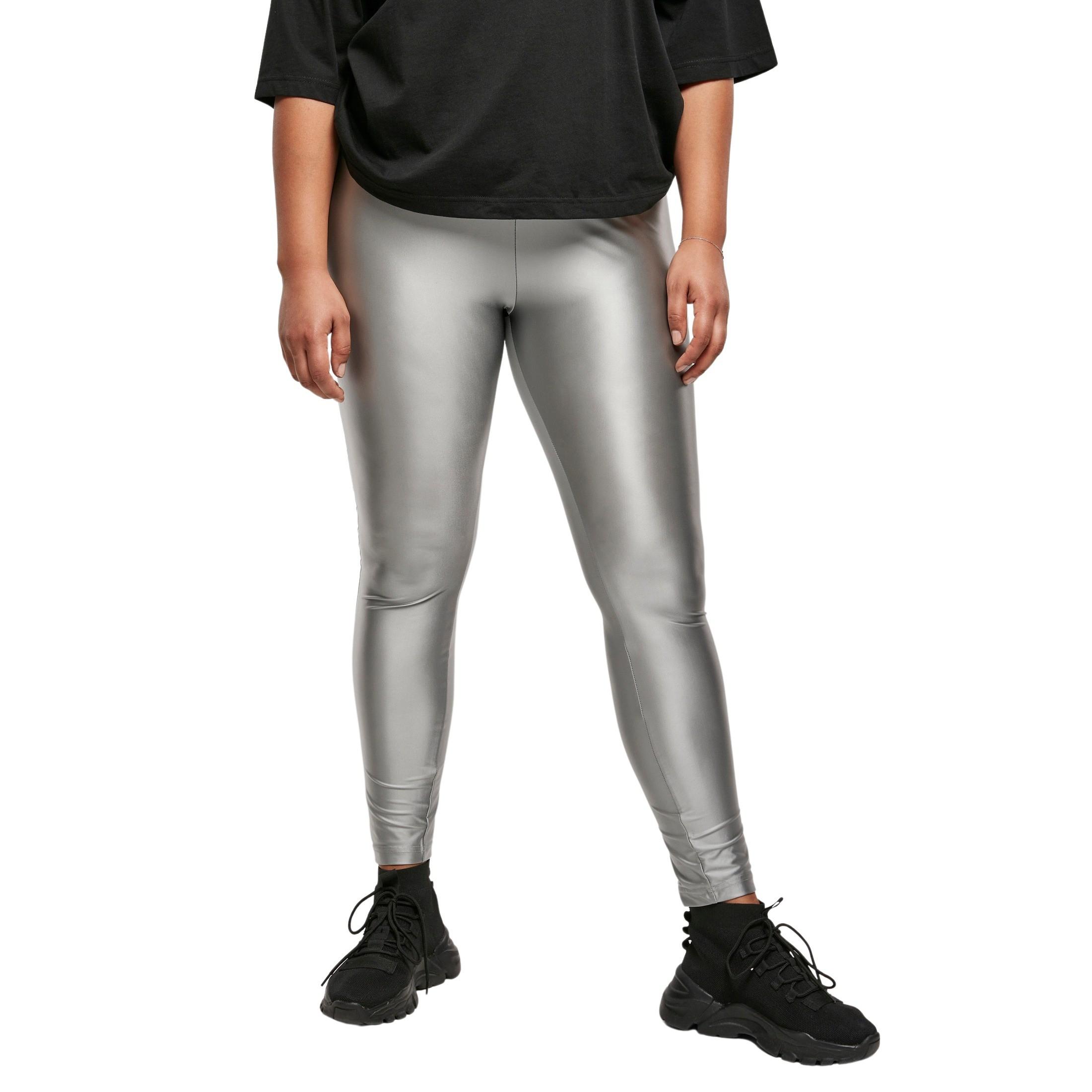 URBAN CLASSICS  Leggings hohe Taille Frau große Größen  Shiny Metalic 