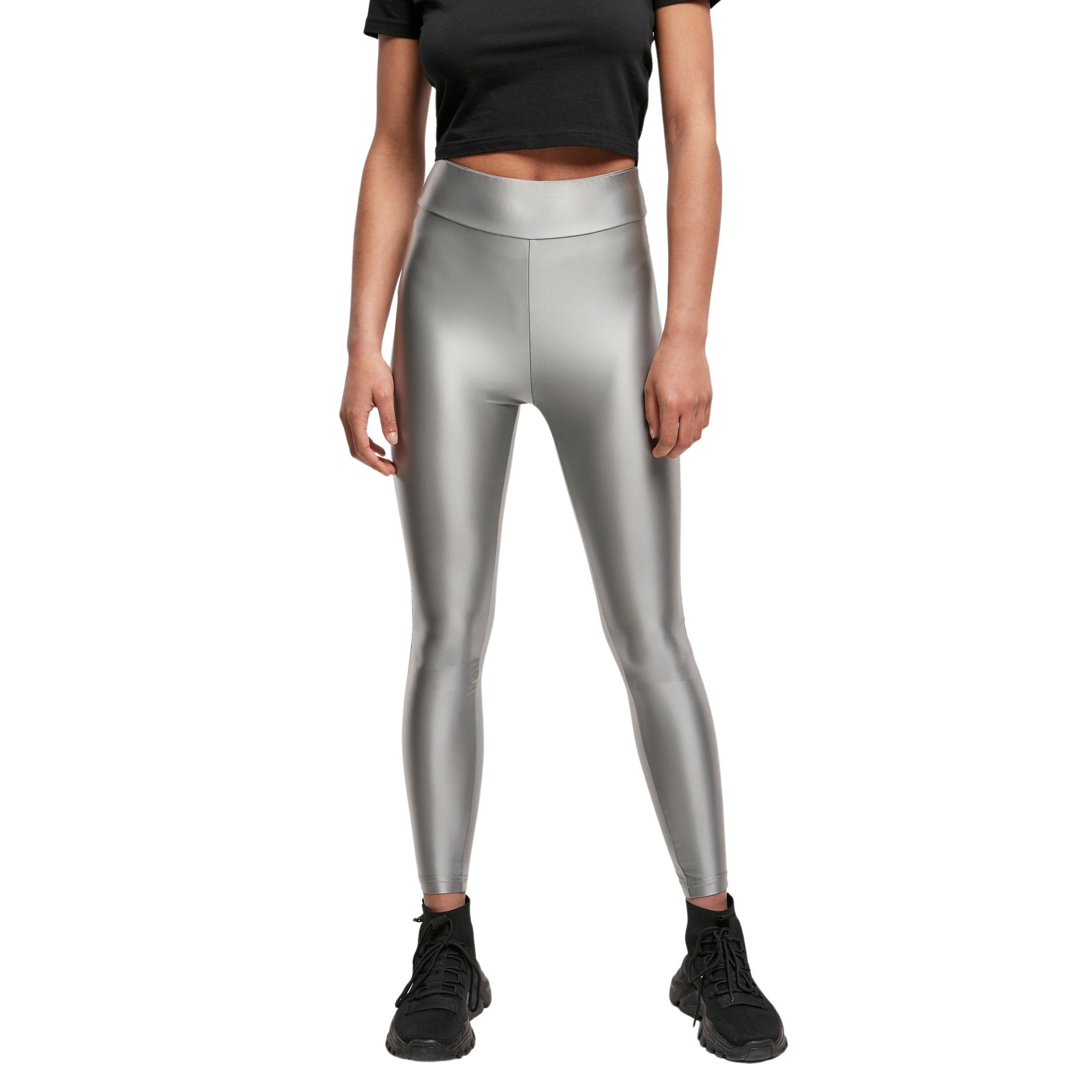 URBAN CLASSICS  Leggings hohe Taille Frau große Größen  Shiny Metalic 