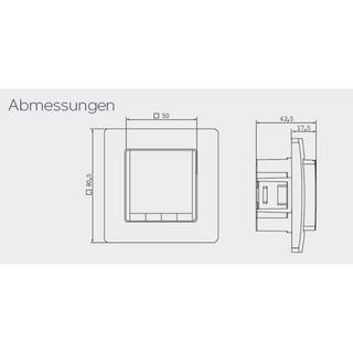 Eberle FITnp 3L Termostato ambiente Da incasso  