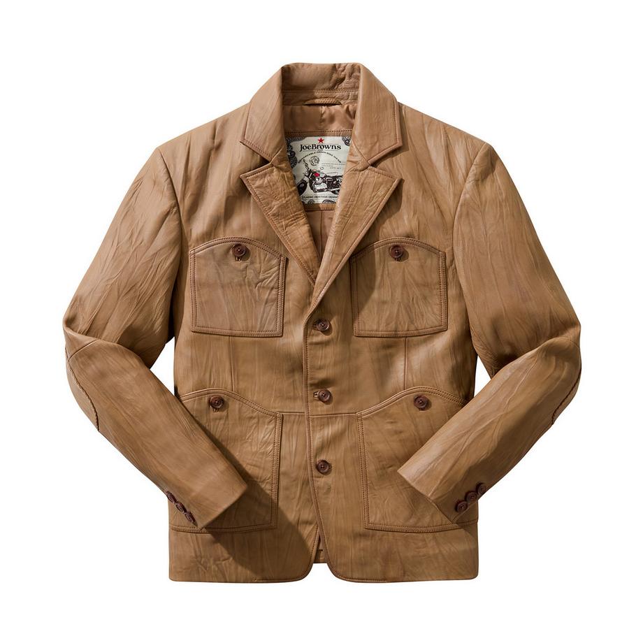 Joe Browns Geknitterter Leder Blazer  