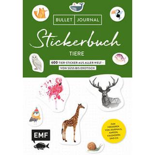 EMF Edition Michael Fischer  Bullet Journal Stickerbuch - Tiere: 600 Tiere aus aller Welt - von süß bis exotisch 