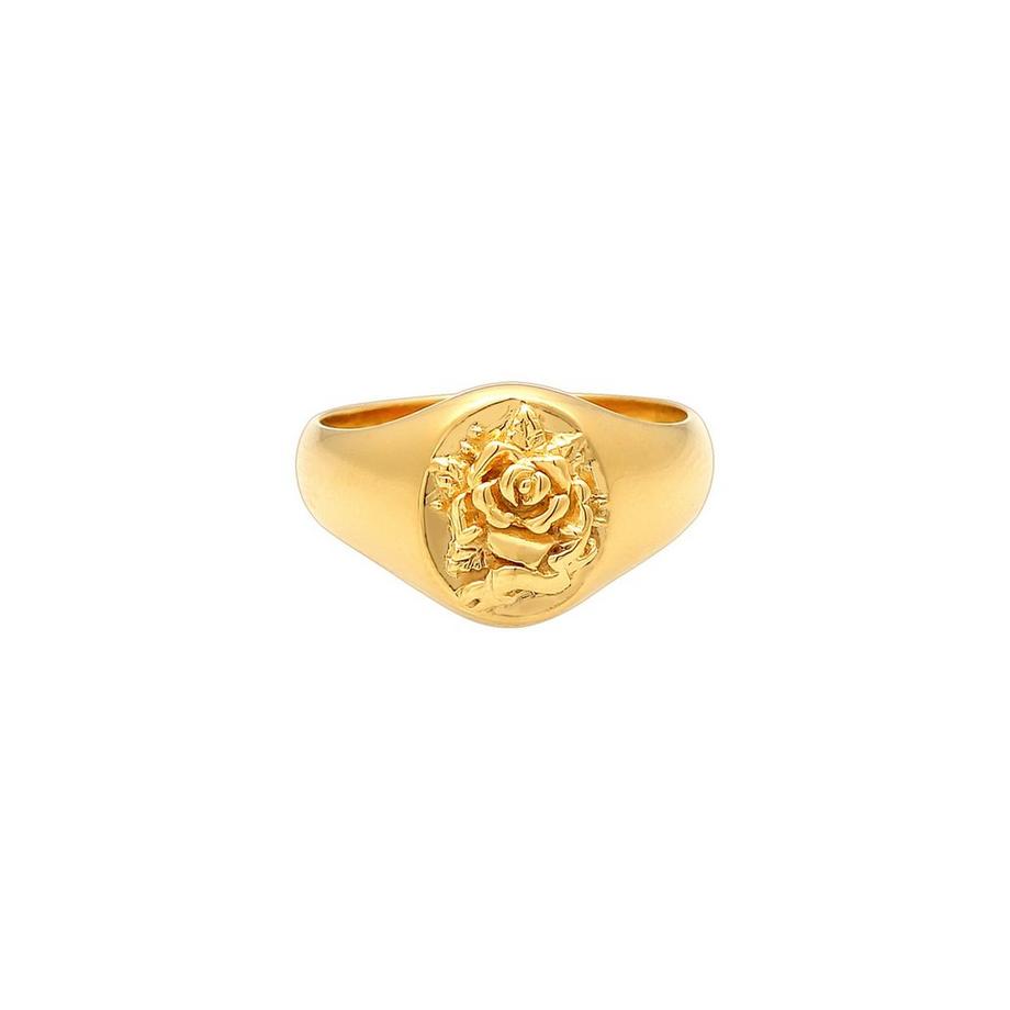 Elli  Bague À Sceau Rose 