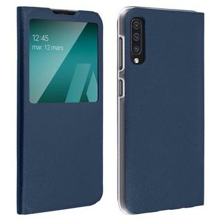 Avizar  Étui Fenêtre Galaxy A50 Bleu Nuit 