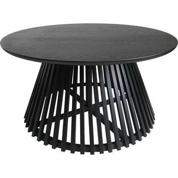 Table d'appoint Slats Low wood noir