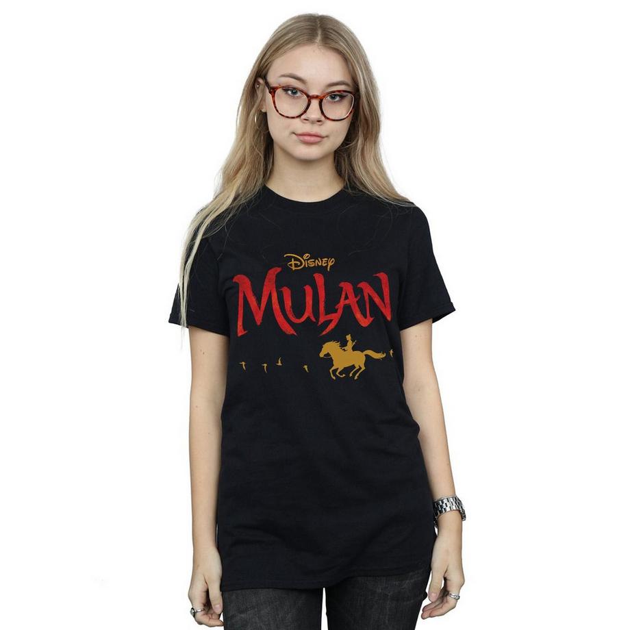 Disney Mulan Logo T-Shirt Stampata  
