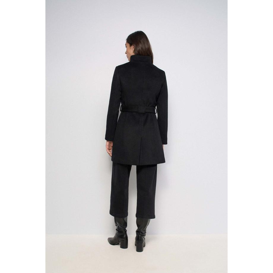 Salsa Wollmantel mit Knopfdetail  