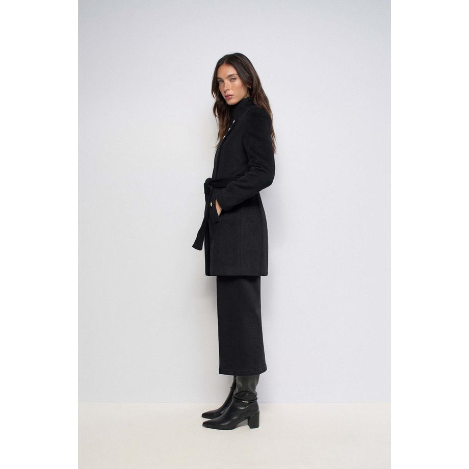 Salsa Wollmantel mit Knopfdetail  