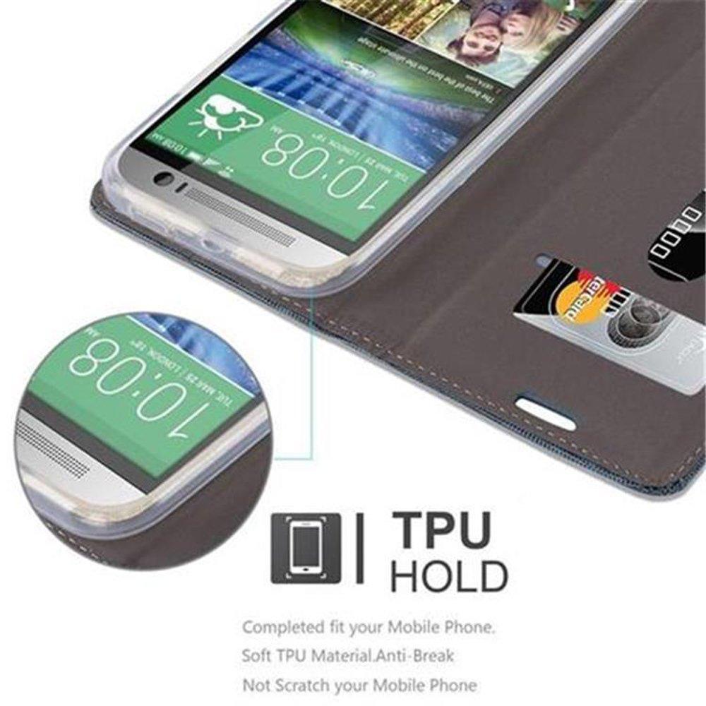 Cadorabo  Housse compatible avec HTC ONE M8 - Coque de protection avec fermeture magnétique, fonction de support et compartiment pour carte 