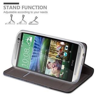 Cadorabo  Housse compatible avec HTC ONE M8 - Coque de protection avec fermeture magnétique, fonction de support et compartiment pour carte 