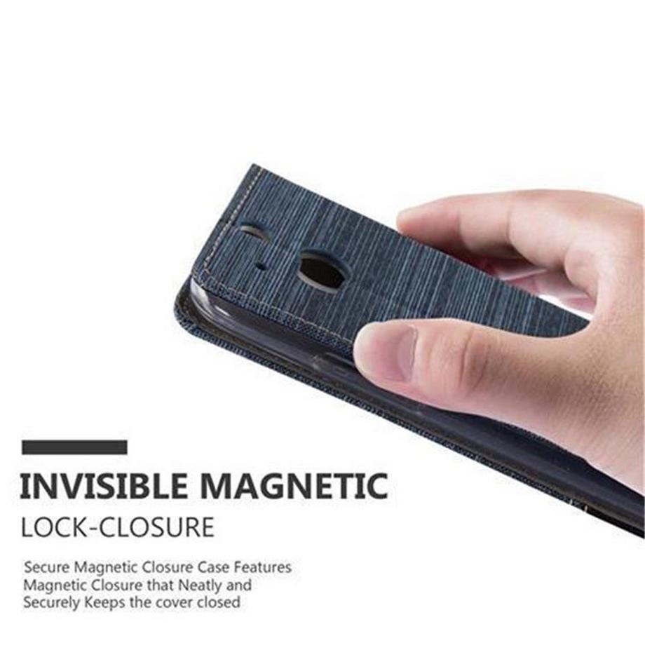 Cadorabo  Housse compatible avec HTC ONE M8 - Coque de protection avec fermeture magnétique, fonction de support et compartiment pour carte 