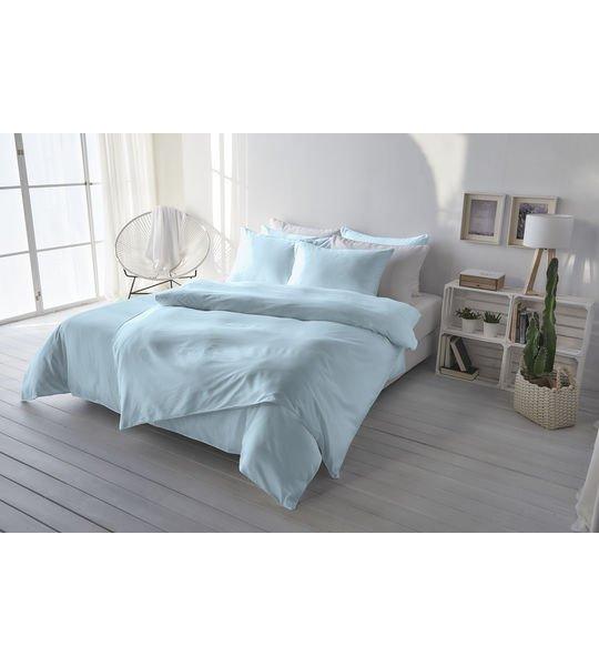 Living Home Uni Satin Taie de duvet  