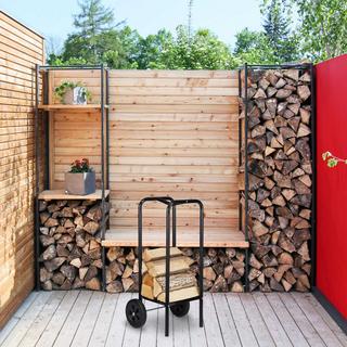 B2X Carretto di legno con ruote  