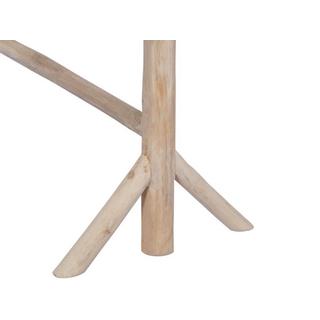 Vente-unique Porte-serviettes sur pieds en bois de teck massif - L 80 cm x P 29 cm x H 75 cm – FODNA  