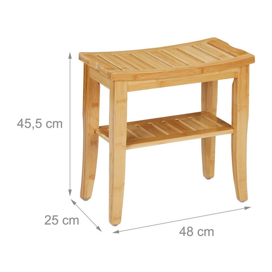 B2X  Badezimmerhocker aus Bambus 