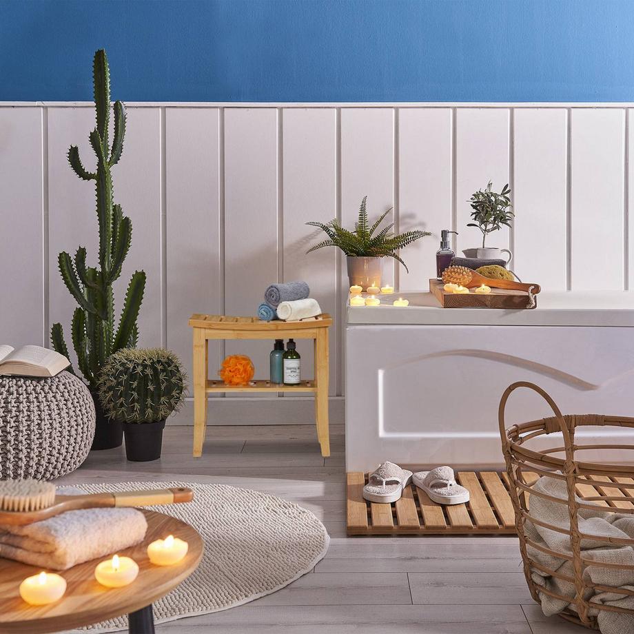 B2X  Badezimmerhocker aus Bambus 