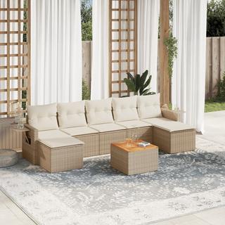 VidaXL set divano da giardino Polirattan  