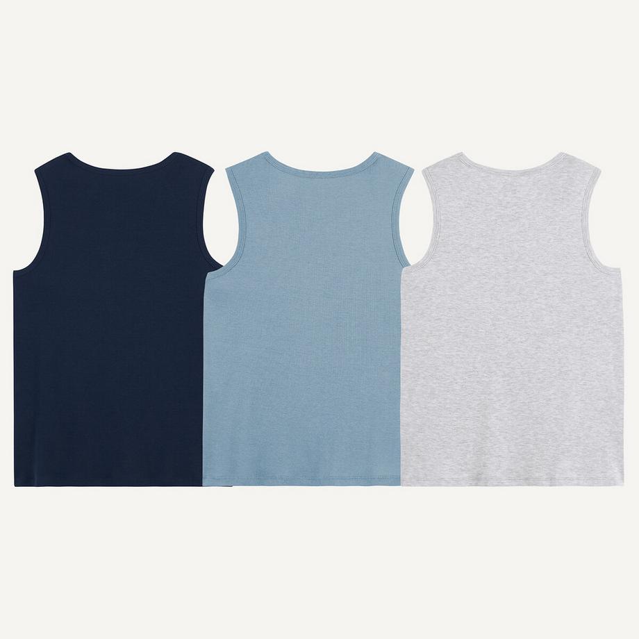 La Redoute Collections  Lot de 3 maillots de corps sans manches 