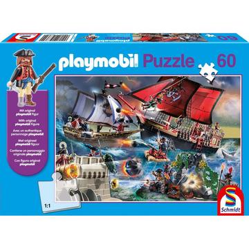 Puzzle Piraten inkl. Playmobil-Figur (60Teile)