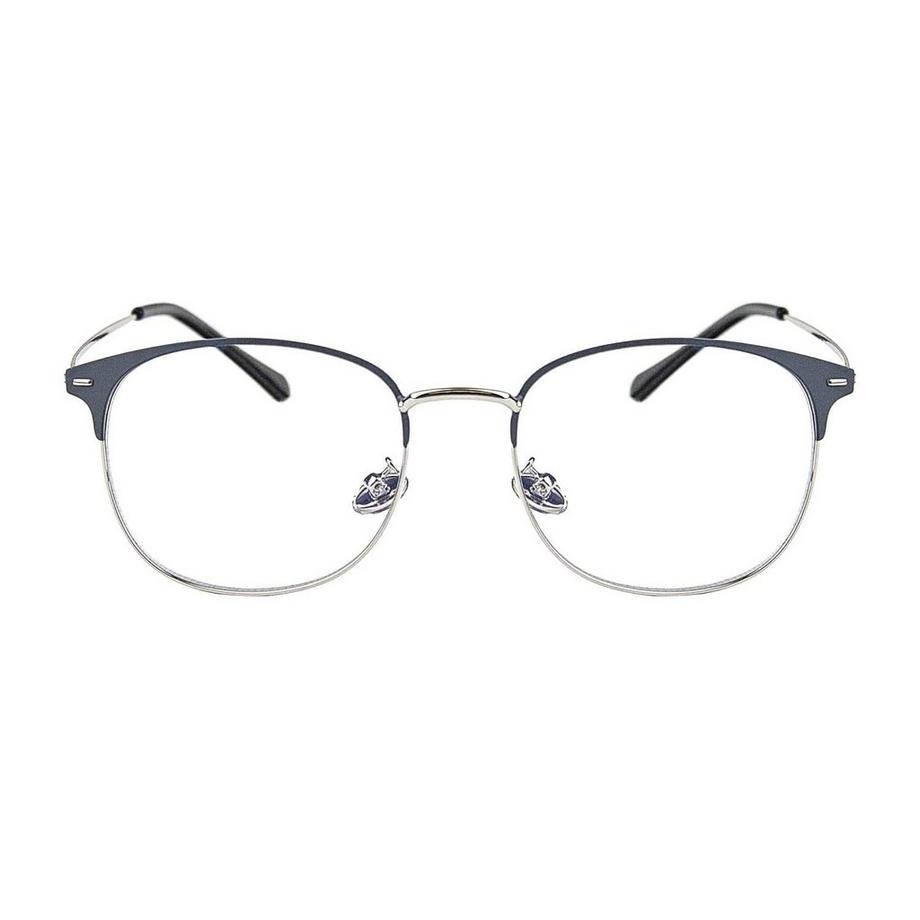 eStore Clubmaster Occhiali Anti Luce Blu Grigio Argento  