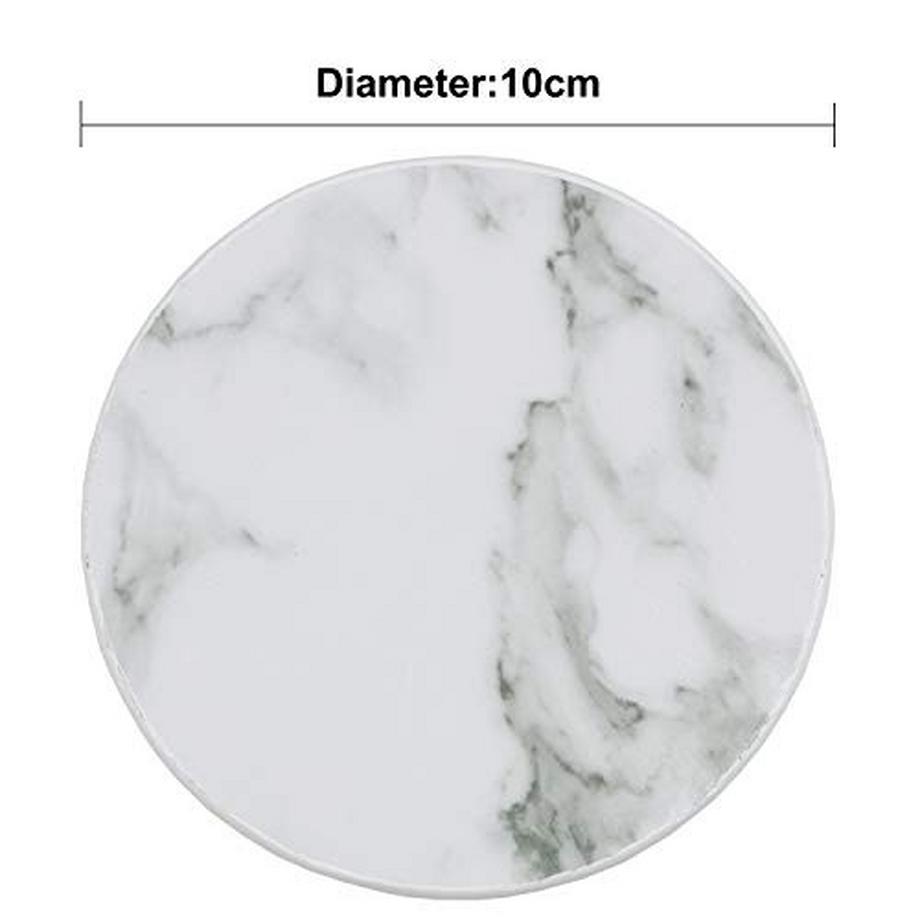 Alopini  Kunstleder Untersetzer PU Leder Untersetzer Gläser rutschfest Untersetzer mit Halter für Getränke 