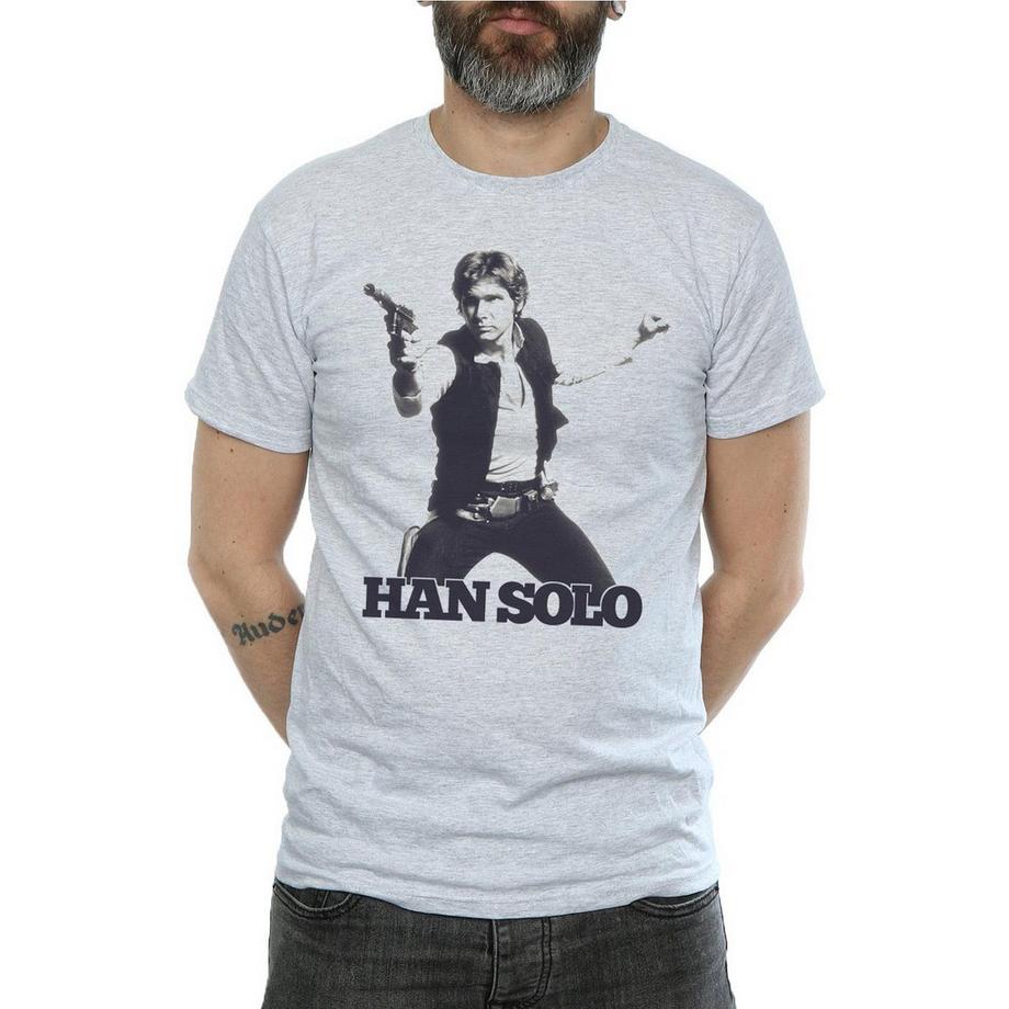 STAR WARS Star Wars Han Solo T-Shirt Stampata  