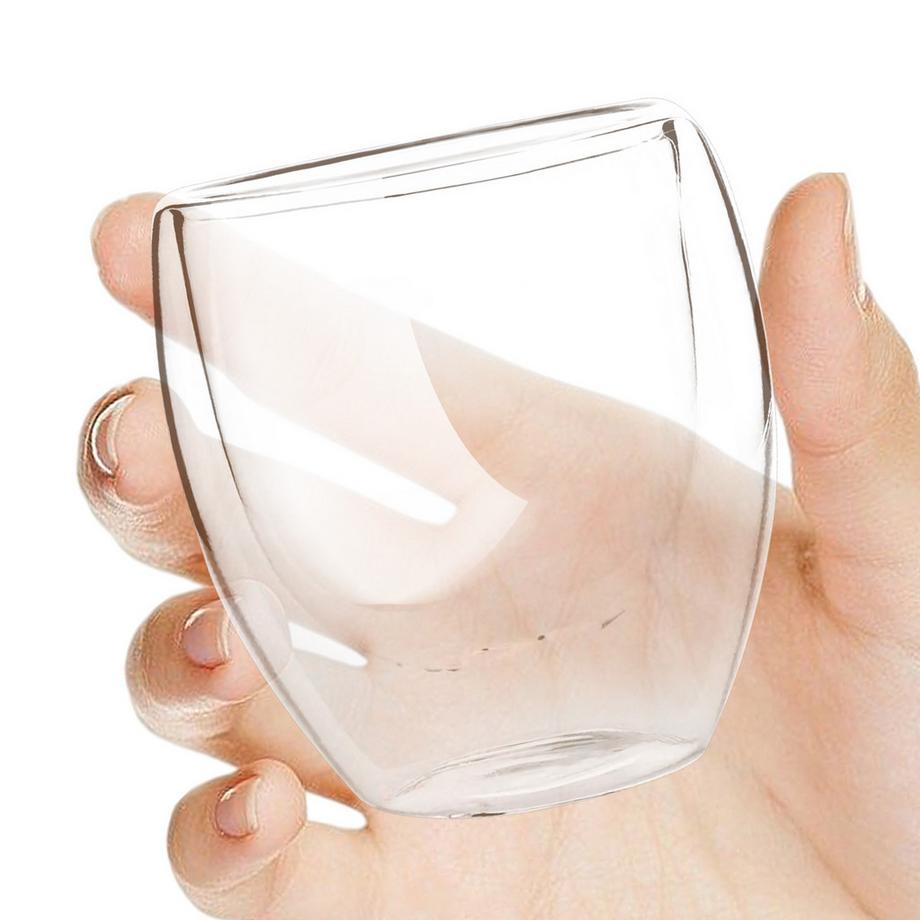 Cheffinger  Paar Kaffeegläser 250ml Doppelwandig 