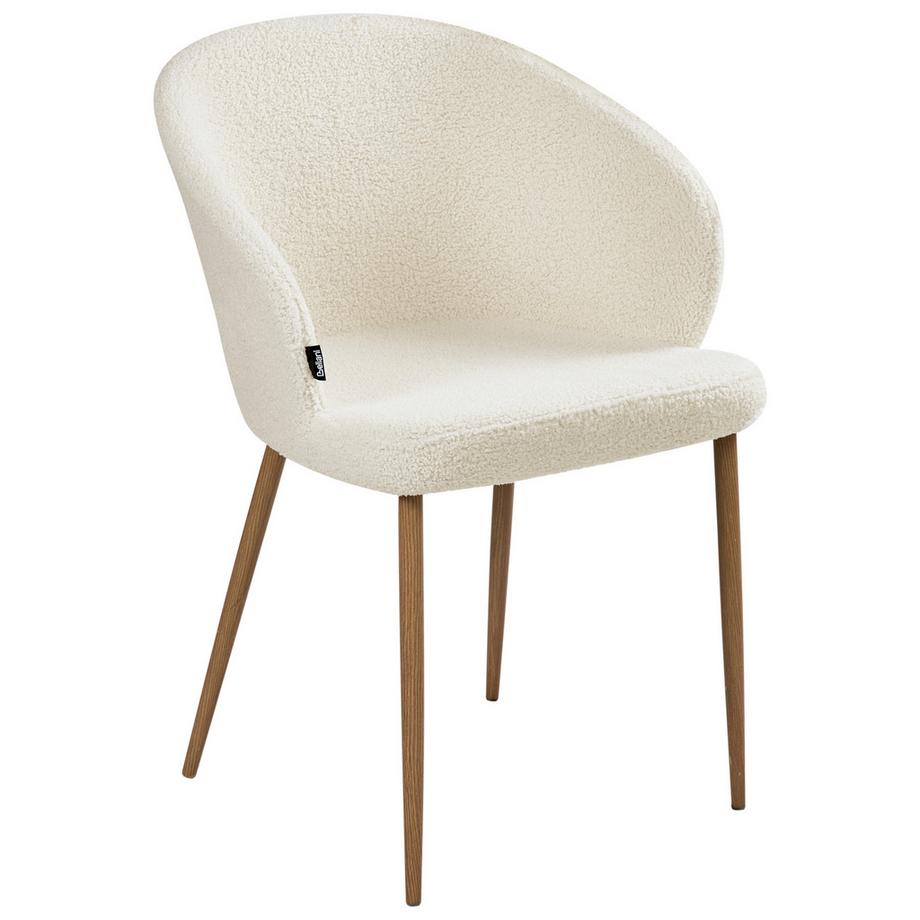 Beliani Lot de 2 chaises de salle à manger en Bouclé  MASON  