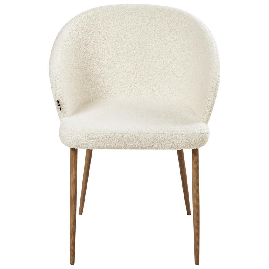 Beliani Lot de 2 chaises de salle à manger en Bouclé  MASON  