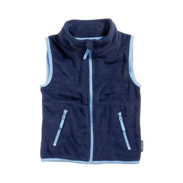 Veste sans manche polaire contrastée grand enfant