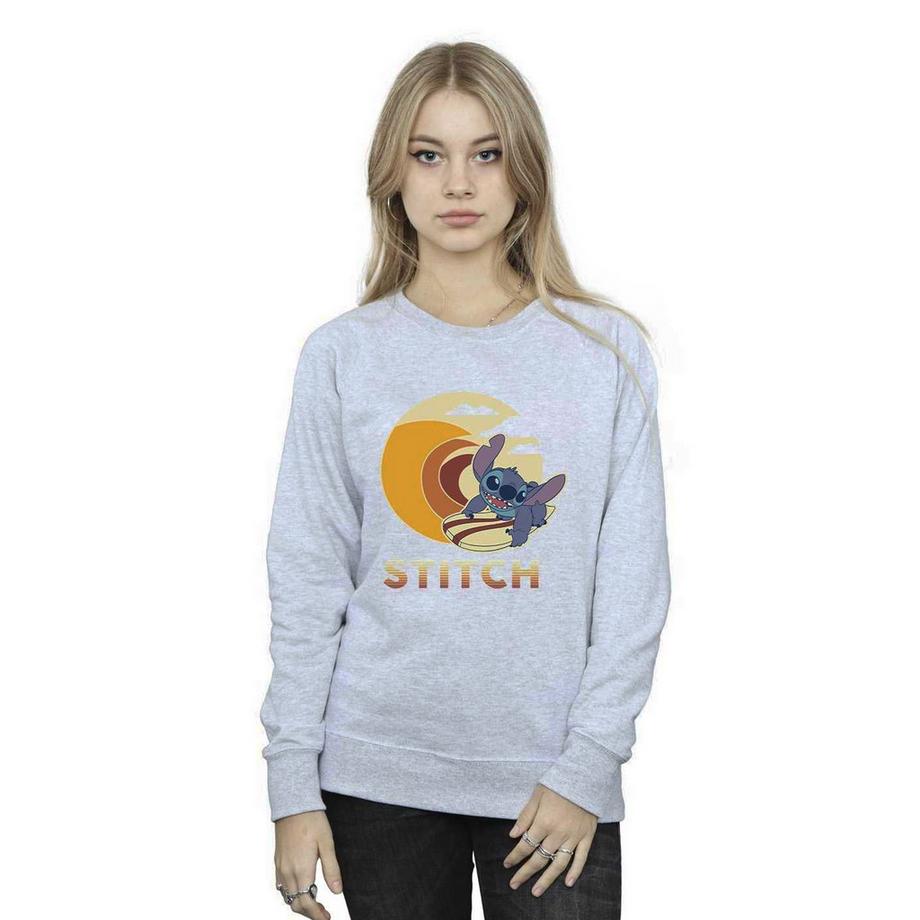 Disney Stitch Surfing Imprimé Graphique Sweatshirt  