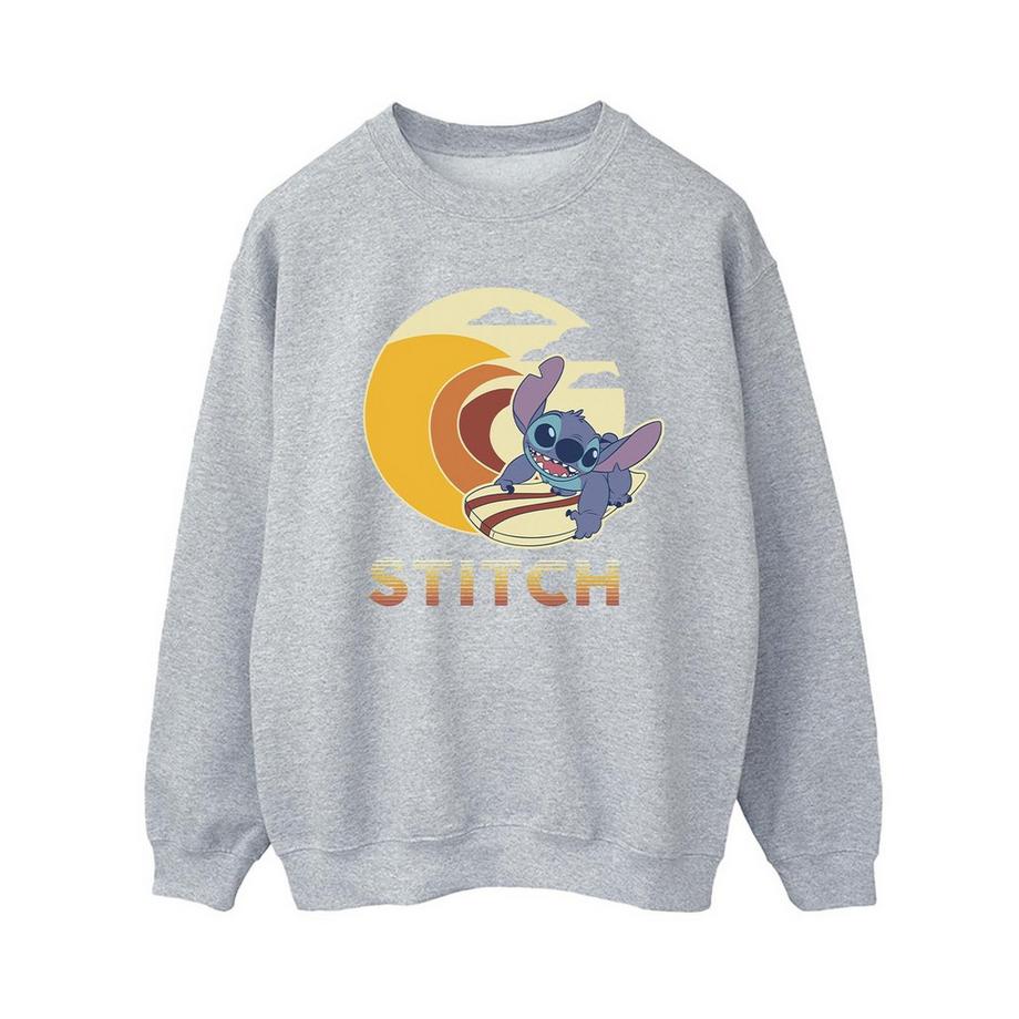 Disney Stitch Surfing Imprimé Graphique Sweatshirt  